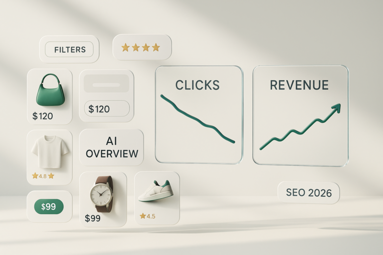 Clicks Down, Revenue Up: The Ecommerce SEO Metrics That Matter in 2026