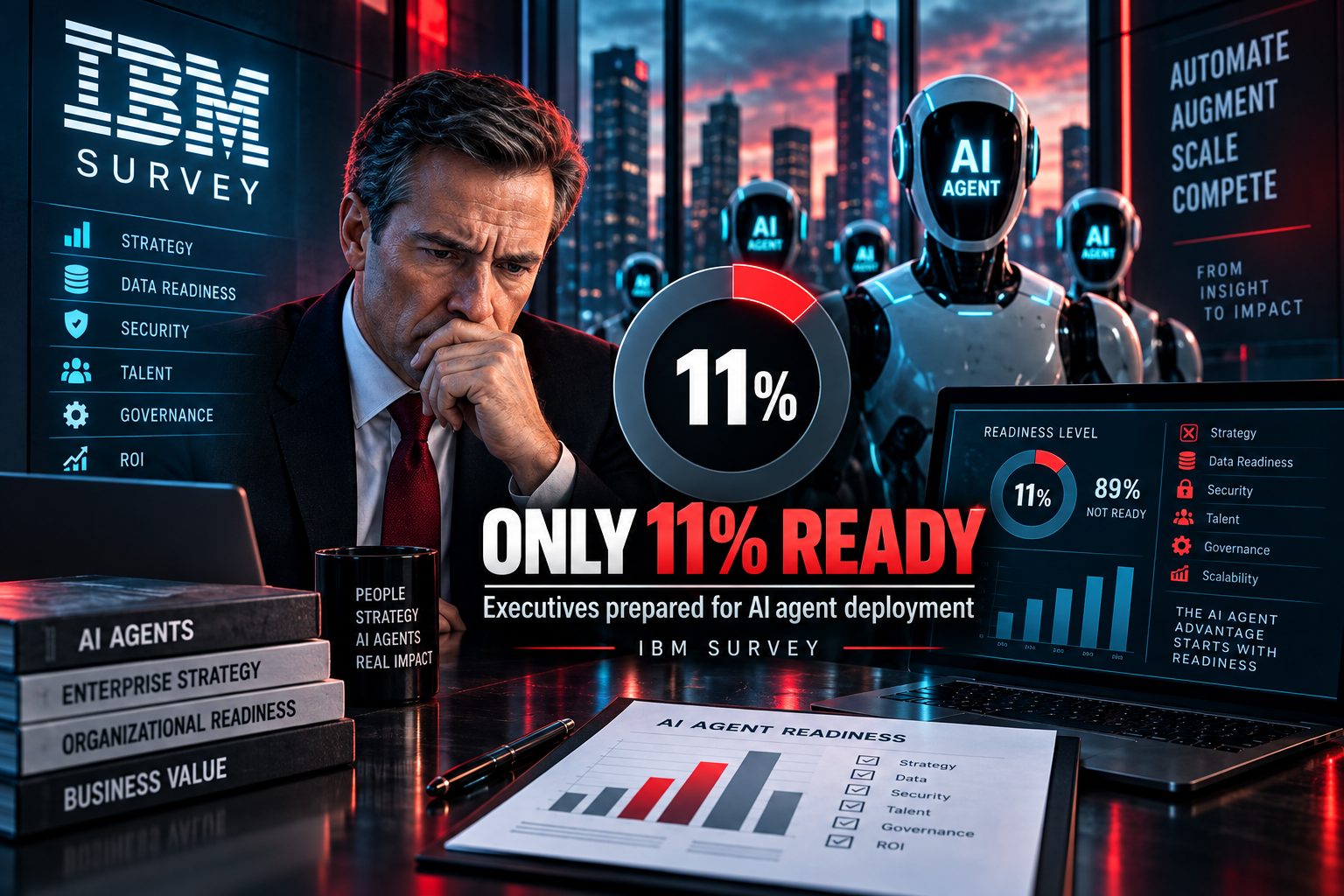 Only 11% of Executives Feel Ready for AI Agent Deployment, IBM Survey Finds