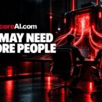 Workers collaborating on AI projects despite declining AI layoffs