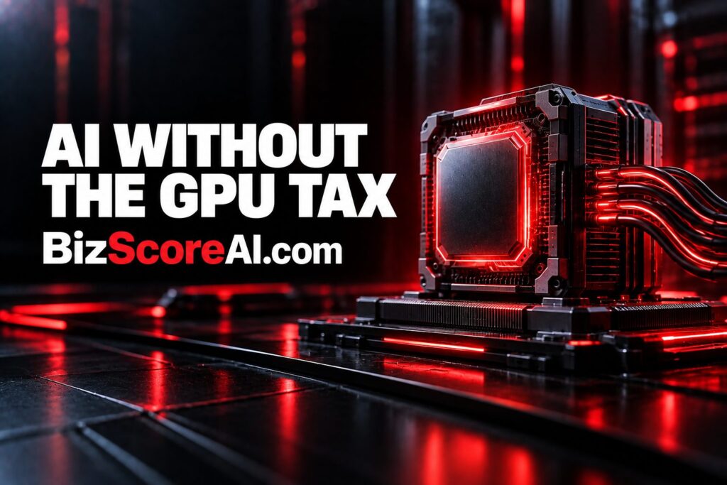 GLM-5.3-Flash model running on a red-lit non-Nvidia AI chip