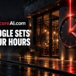 Google Business Profiles auto hours feature illustrated by a glowing red clock