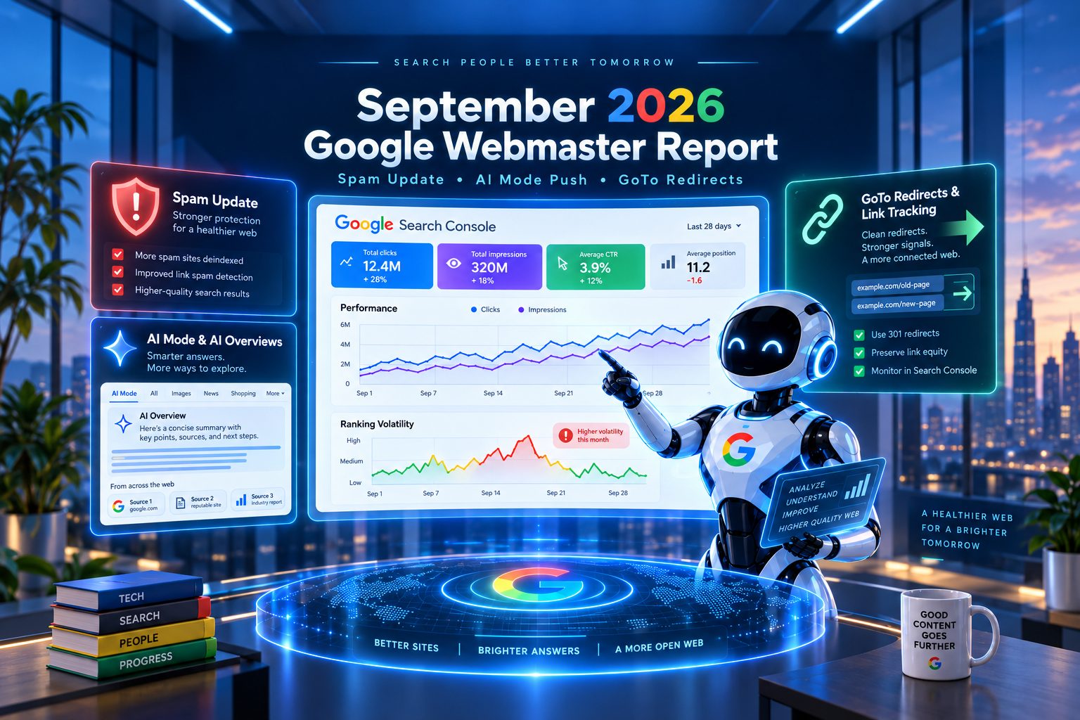 September 2026 Google Webmaster Report: Spam Update, AI Mode Push, and GoTo Redirects