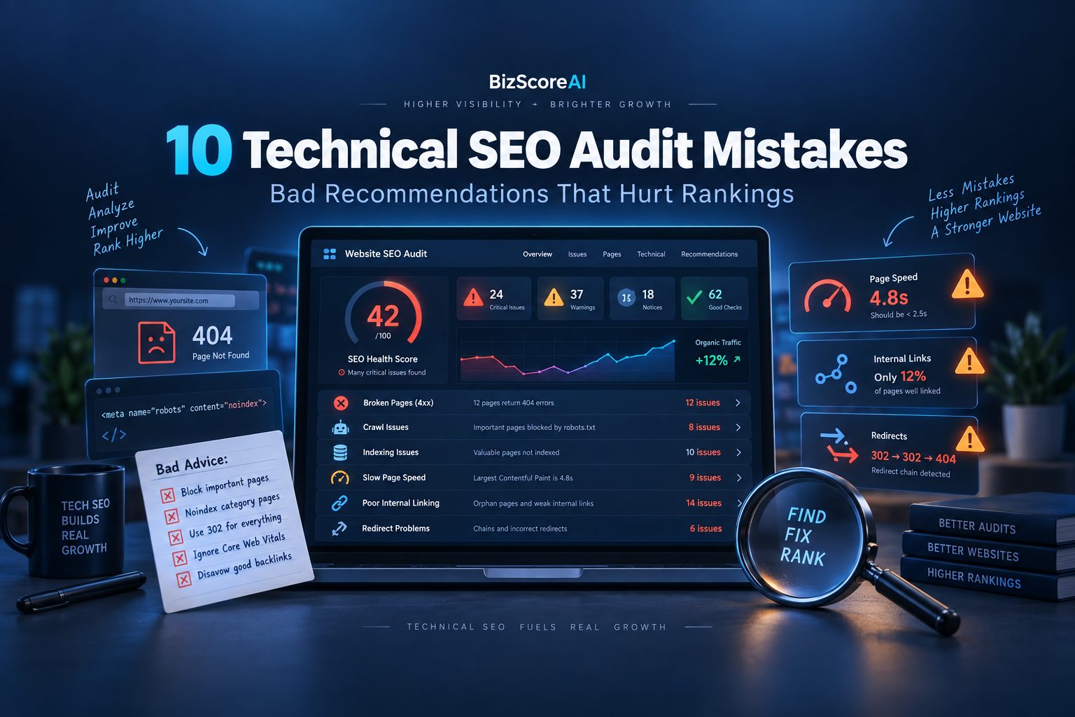 10 technical SEO audit mistakes that lead to bad recommendations