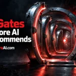 4 Gates vault doorway illustrating an AI search strategy before AI recommends your brand