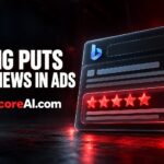 Bing consumer review extension shown beneath a sponsored search result