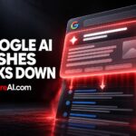 Expanded Google AI Overviews panel pushing organic search results down a tablet screen