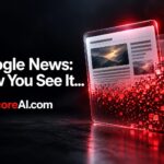 Publishers watch their Google News tab content vanish from a breaking tablet screen