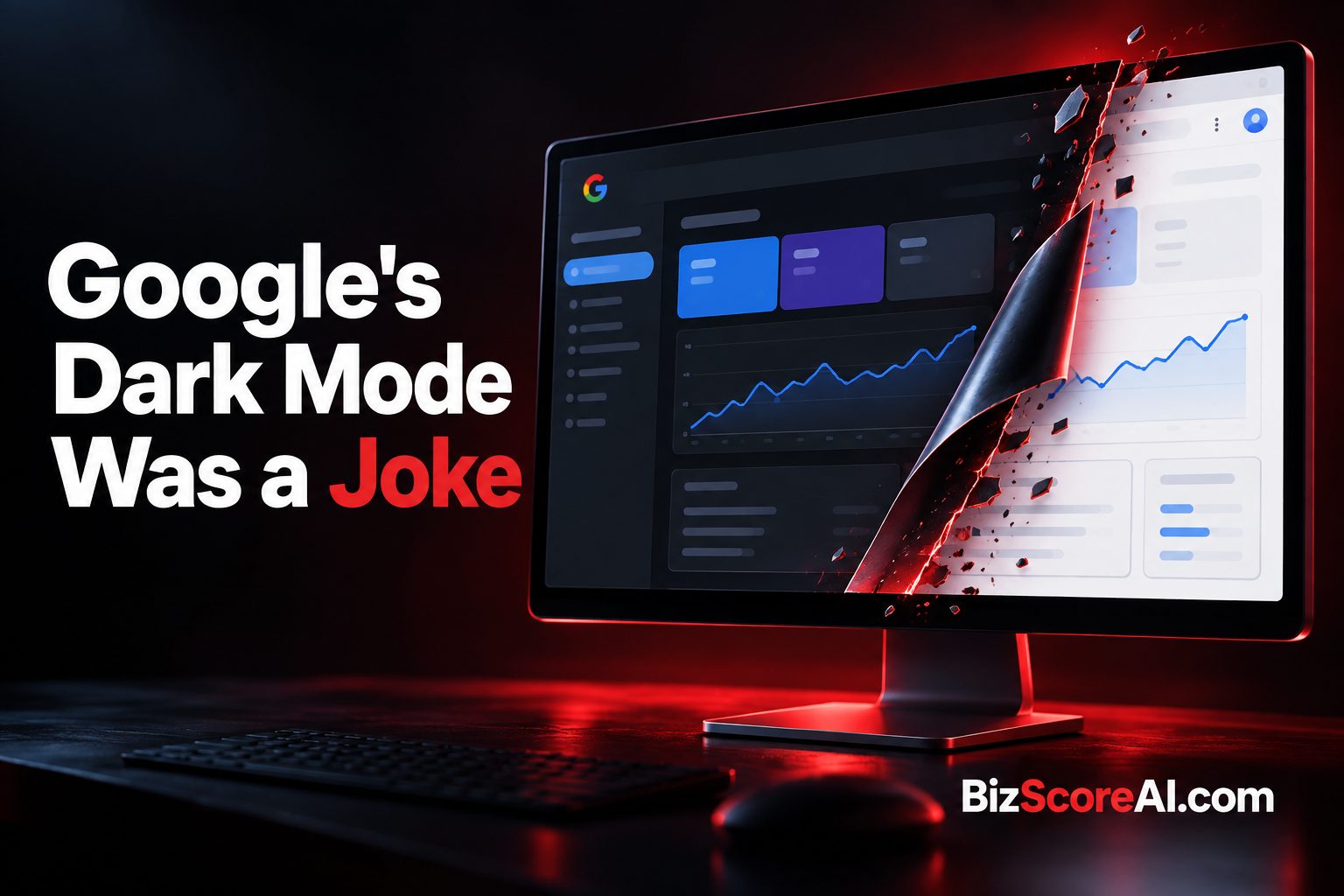 Google Search Console Dark Mode Announcement Was a Joke