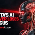 Muse Wonder frontier AI agent shown as a metallic cyborg with exposed brain