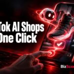 TikTok AI shopping assistant enabling one-click shoe checkout on phone