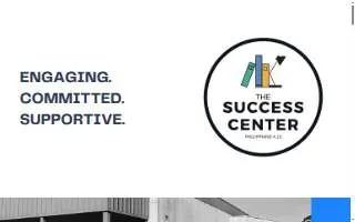 The Success Center website