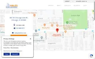 Hales Property Management website