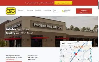 Precision Tune Auto Care of Mt Pleasant website