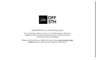 Saks OFF 5TH