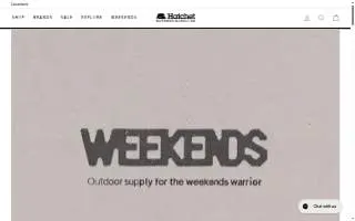Hatchet Outdoor Supply Co. website