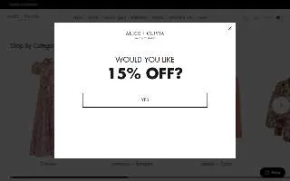 Alice + Olivia website