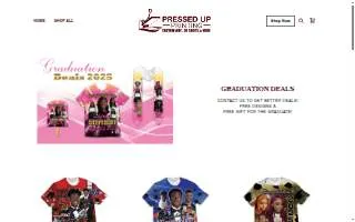 Pressed Up Printing website