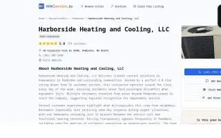 Harborside Heating and Cooling, LLC website