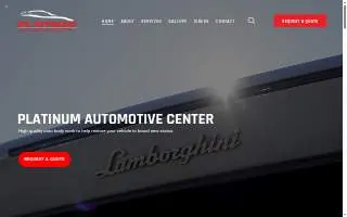 Platinum Automotive Center website