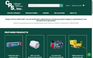 Crs Inc | Commercial Roofing Specialties Inc