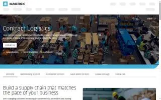 Maersk Warehousing and Distribution website