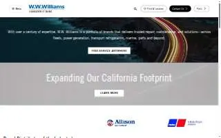 W.W. Williams Logistics website