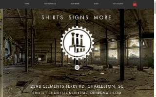 Charleston Shirt Factory - Sign Monkey
