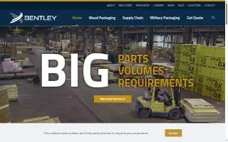 Bentley World Packaging website