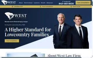 West Law Firm Personal Injury Lawyers website