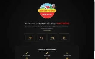 Delicias de Minas website