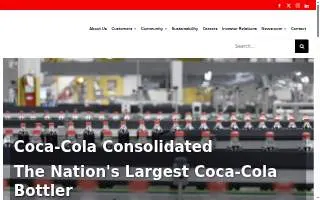Coca-Cola Bottling Company Consolidated website
