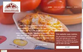 Stono Market and Tomato Shed Cafe website