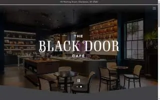 The Black Door Cafe website