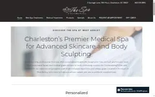 The Spa West Ashley website