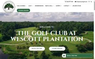 The Golf Club At Wescott Plantation website