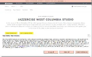 Jazzercise West Columbia Fitness Center website