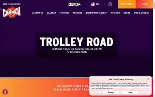 Crunch Fitness - Trolley Road website