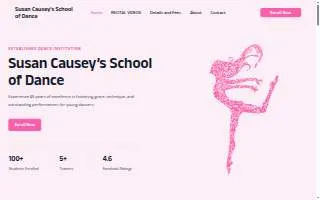 Susan Causey's School of Dance website
