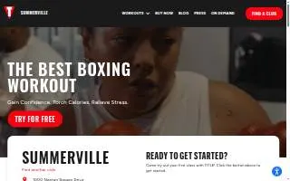 TITLE Boxing Club Summerville website