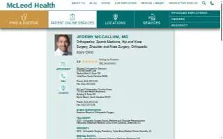 Jeremy Mccallum, Md of Myrtle Beach website