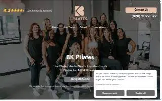 BK Pilates Charleston website