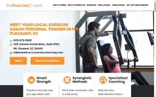 The Exercise Coach Mt Pleasant SC website