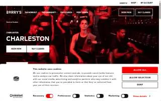 Barry's Charleston website