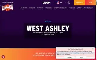Crunch Fitness - West Ashley website