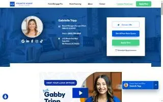 Gabriella Tripp - Atlantic Coast Mortgage website
