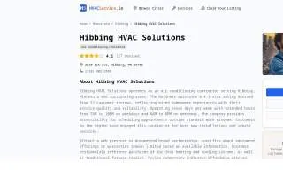 Hibbing HVAC Solutions website