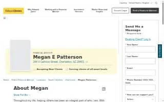 Edward Jones - Financial Advisor: Megan E Patterson website