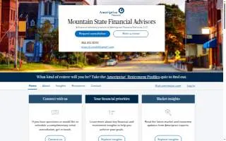 Mountain State Financial Advisors - Ameriprise Financial Services, LLC of Charleston website