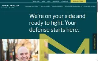 John D. Newkirk Attorney at Law, LLC of Greenville website