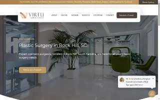 Virtu Cosmetic Surgery of Rock Hill website